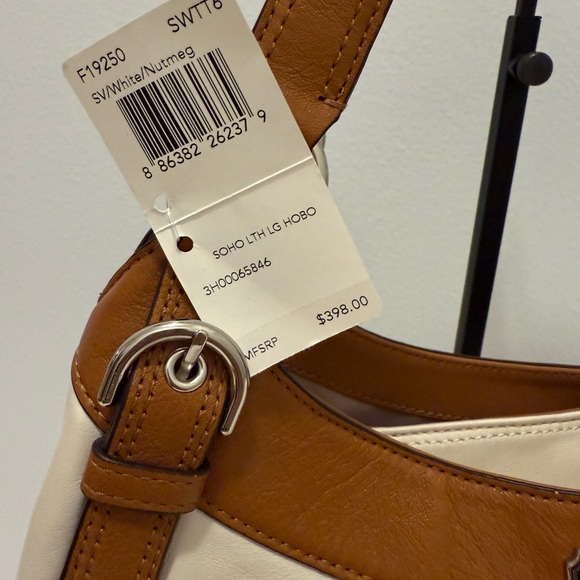 Coach Vintage SoHo NWT’s White/Nutmeg Brown Hobo Bag - Picture 3 of 9
